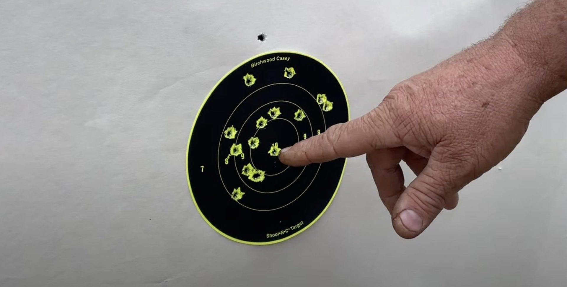 results of 100 yard target shot with rifle