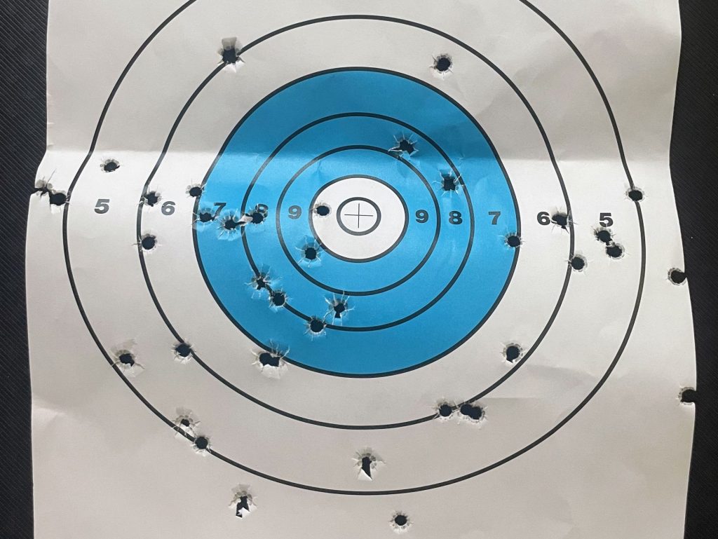 target-shooting-at-20-yards-with-9mm-Glock-45-gen-5